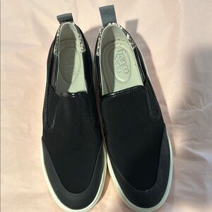 Franco Sarto Black Slip-On Sneakers
